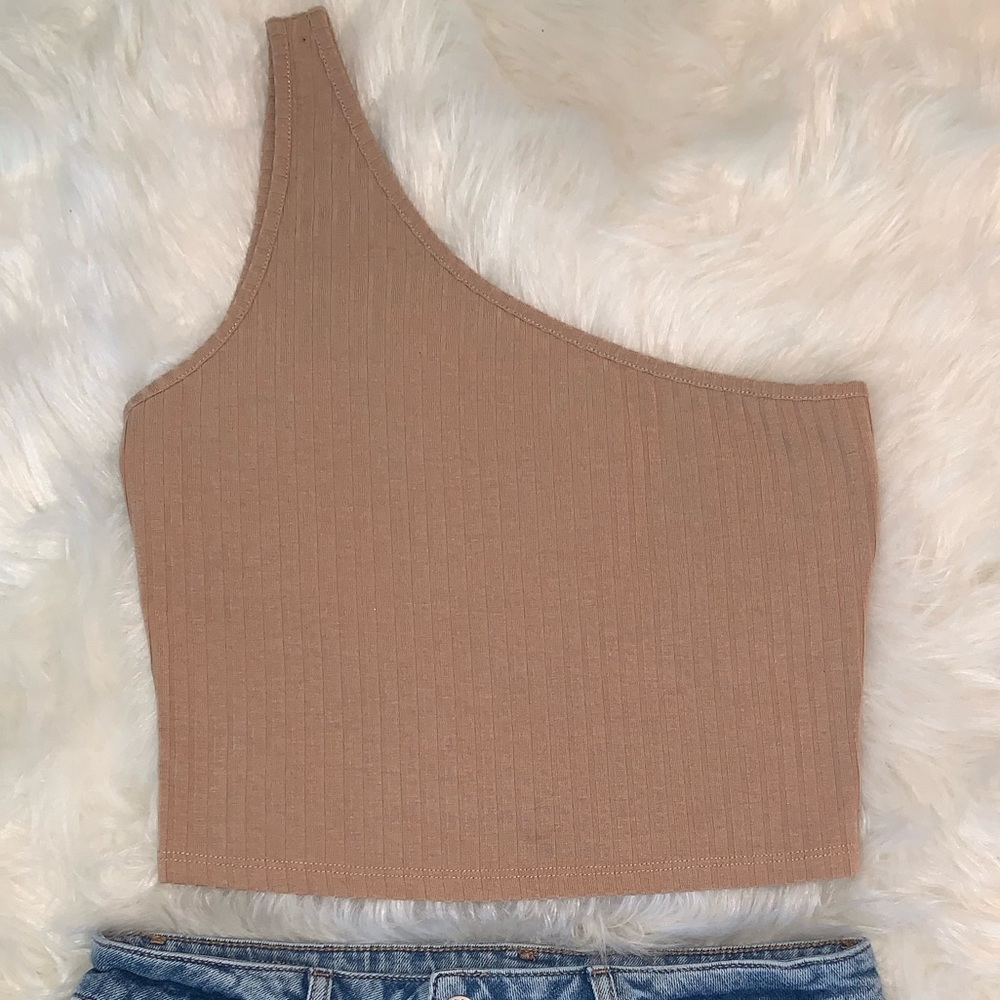 A nice tan/brownish crop top you can wear anytime!